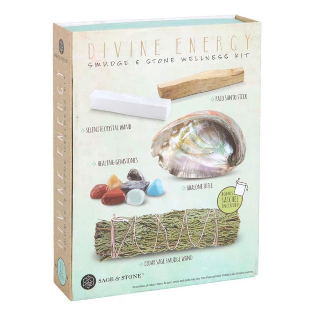 New Divine Energy Smudge and Stone Wellness Kit - Picture 4 of 5